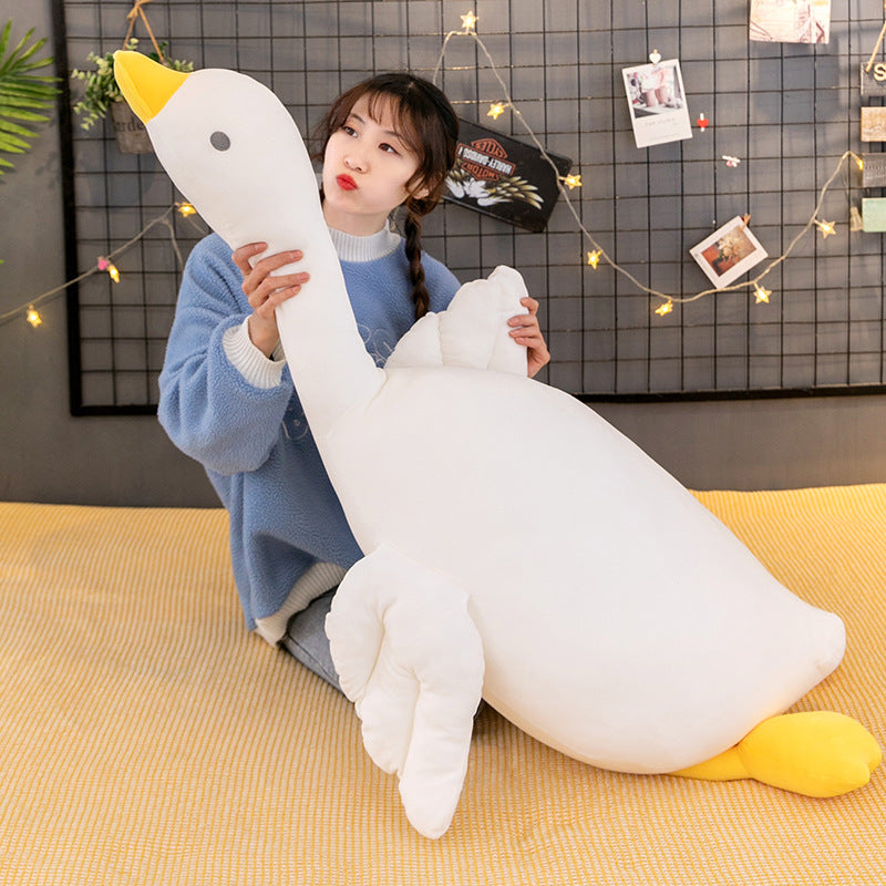 Cute Big White Goose Pillow Doll Plush Toy