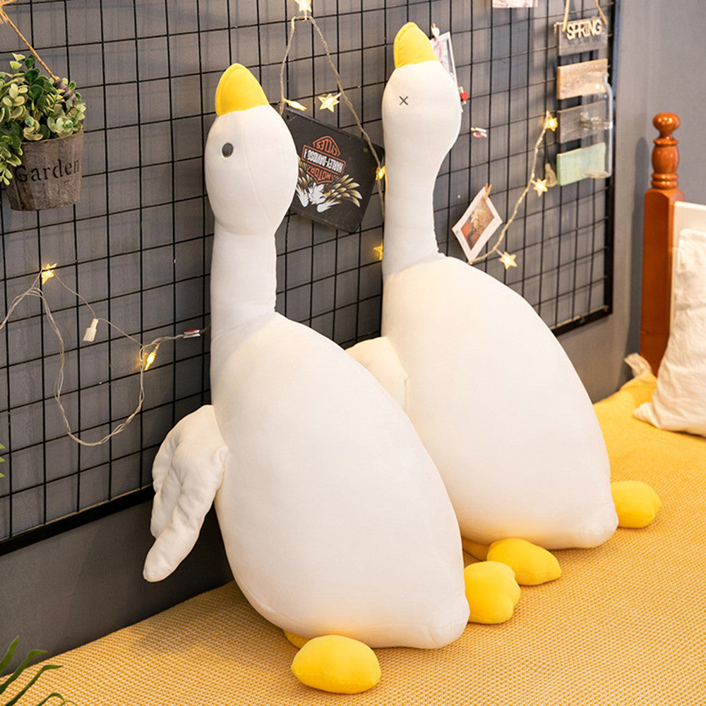 Cute Big White Goose Pillow Doll Plush Toy